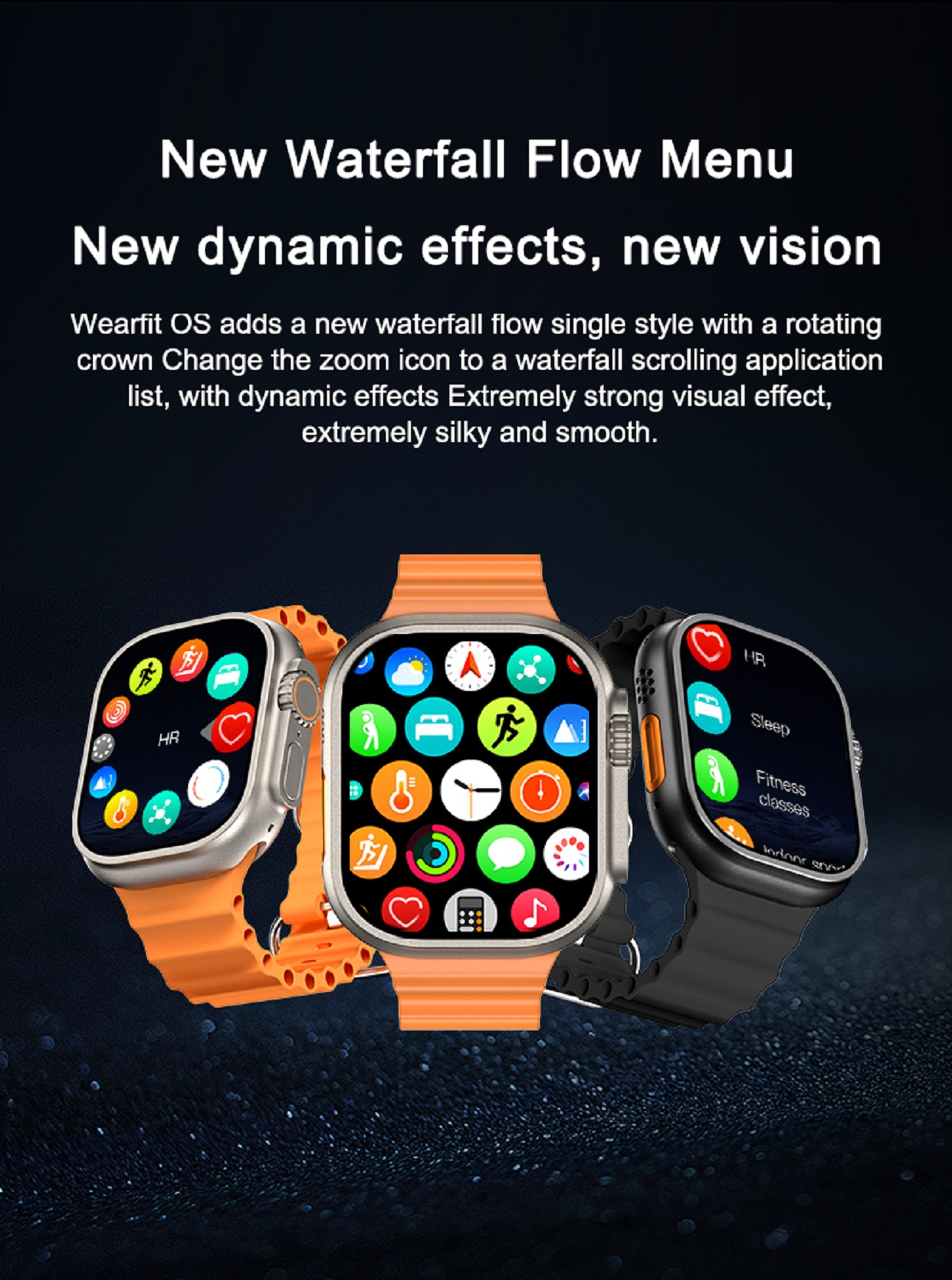 MIRUX Watch VA9 Ultra Smartwatch Silikon, Aktivitätstracker 2 NFC SW Schwarz BT-Anruf