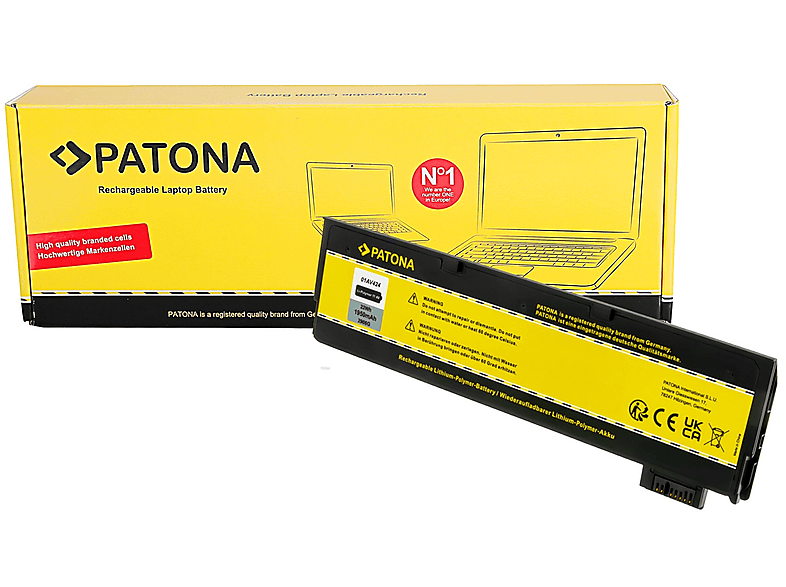 PATONA Akku für Lenovo Thinkpad T570 Li-Polymer Ersatzakku, 11.4 Volt, 1950 mAh 1 Stück