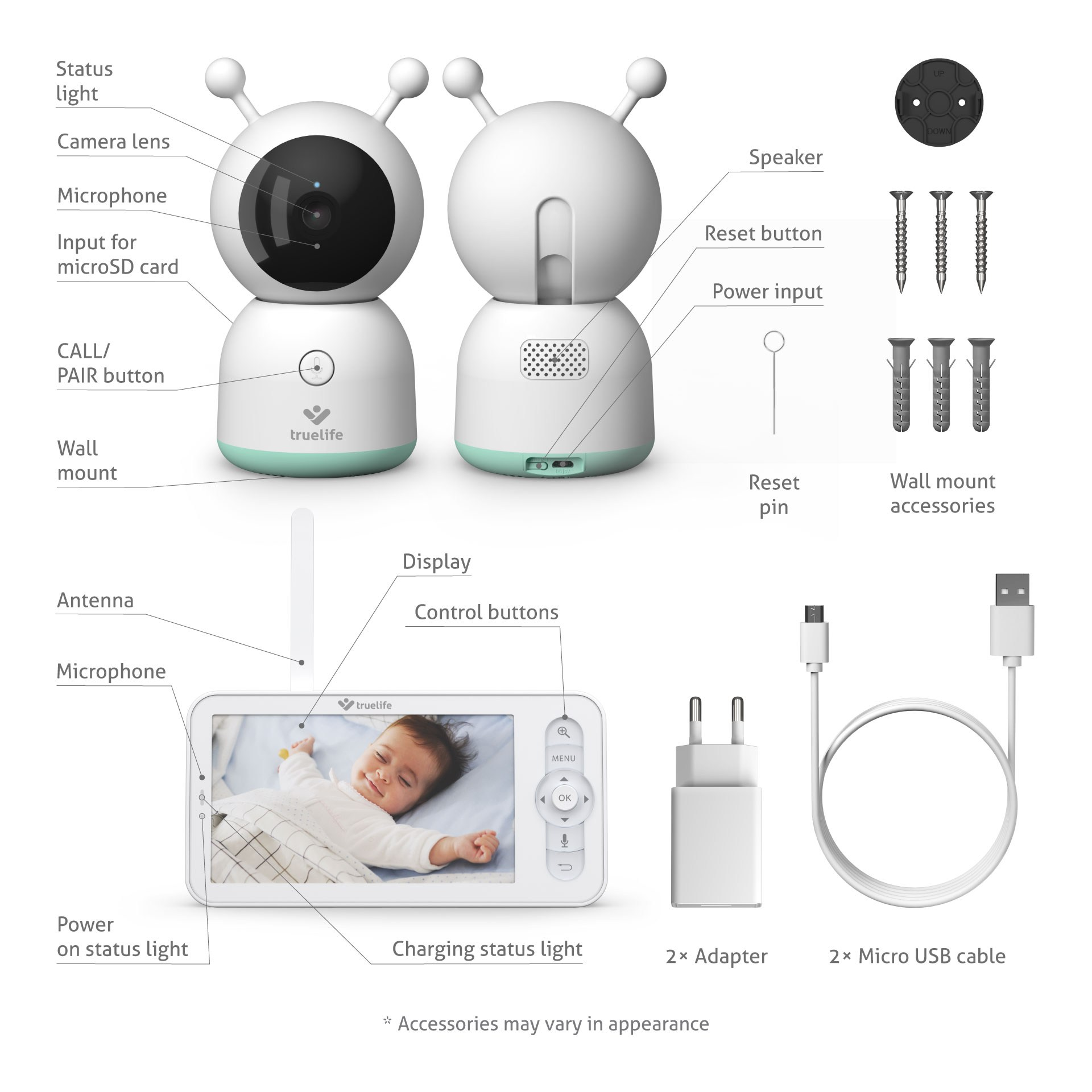 R7 NannyCam Babyphone Smart Dual TRUELIFE