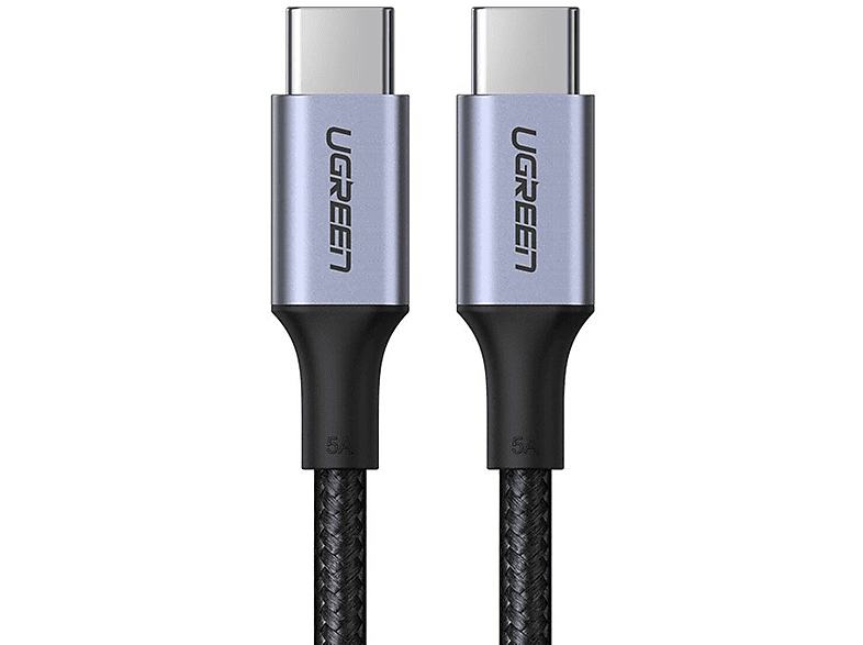 UGREEN USB Typ C | USB Typ C 5 A 100 W 2m, Ladekabel, 2 m, Grau ...