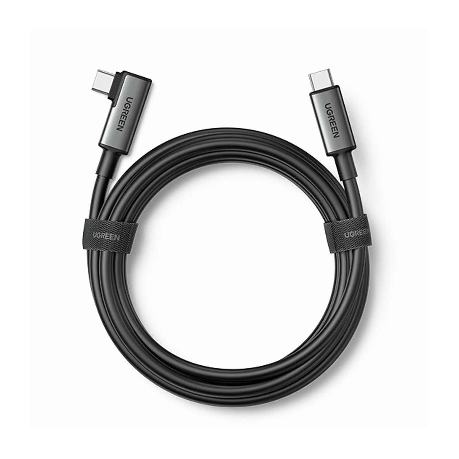 UGREEN abgewinkeltes Kabel - C Schwarz Type Type C, USB USB Ladekabel