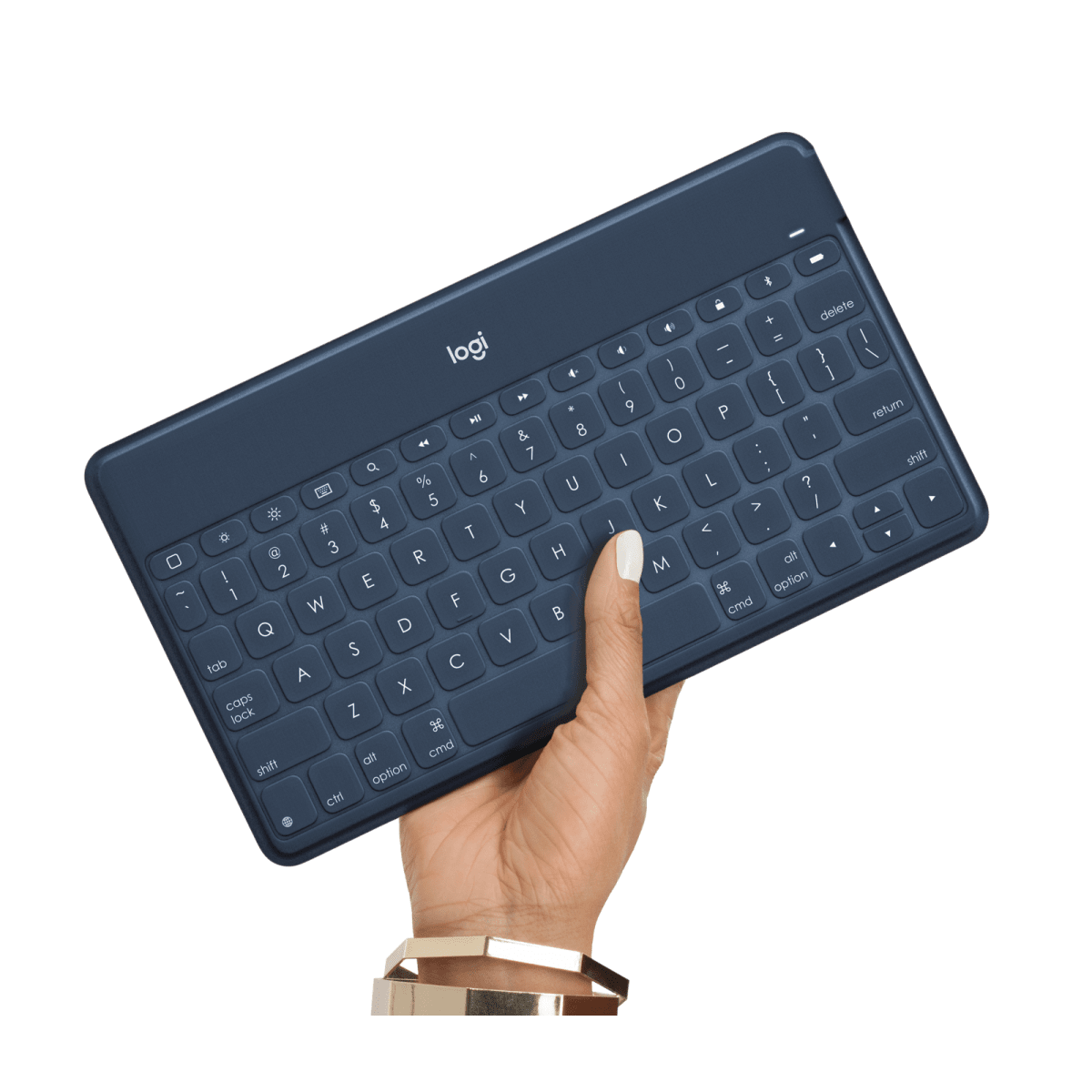 TASTIERE LOGITECH 920-010044, QWERTY, Micro-USB, Blu scuro