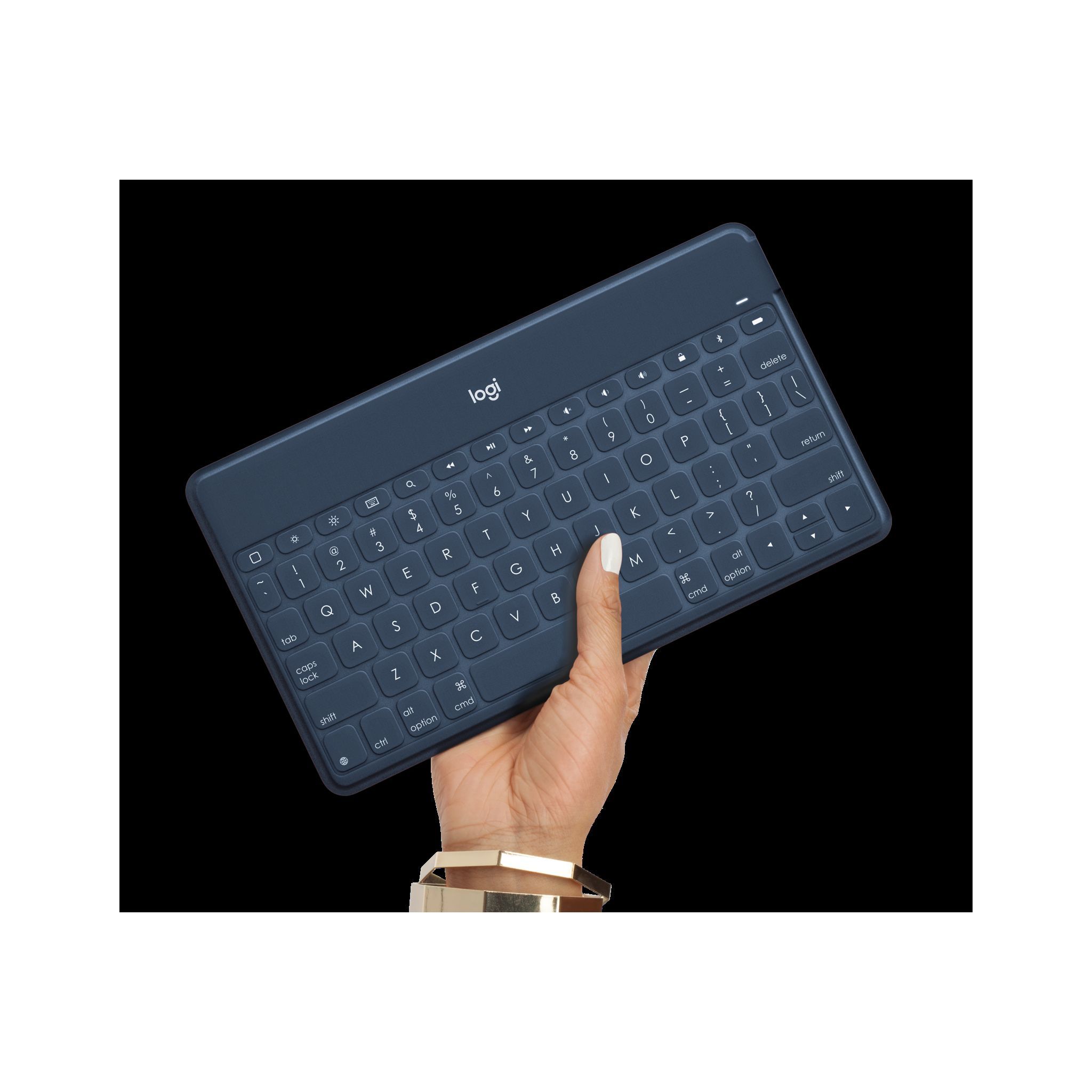 TASTIERE LOGITECH 920-010044, QWERTY, Micro-USB, Blu scuro