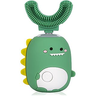 Cepillo eléctrico infantil - DAM ELECTRONICS ET07 en forma de U eléctrico sónico. Modos limpieza, masaje y blanqueamiento., Verde