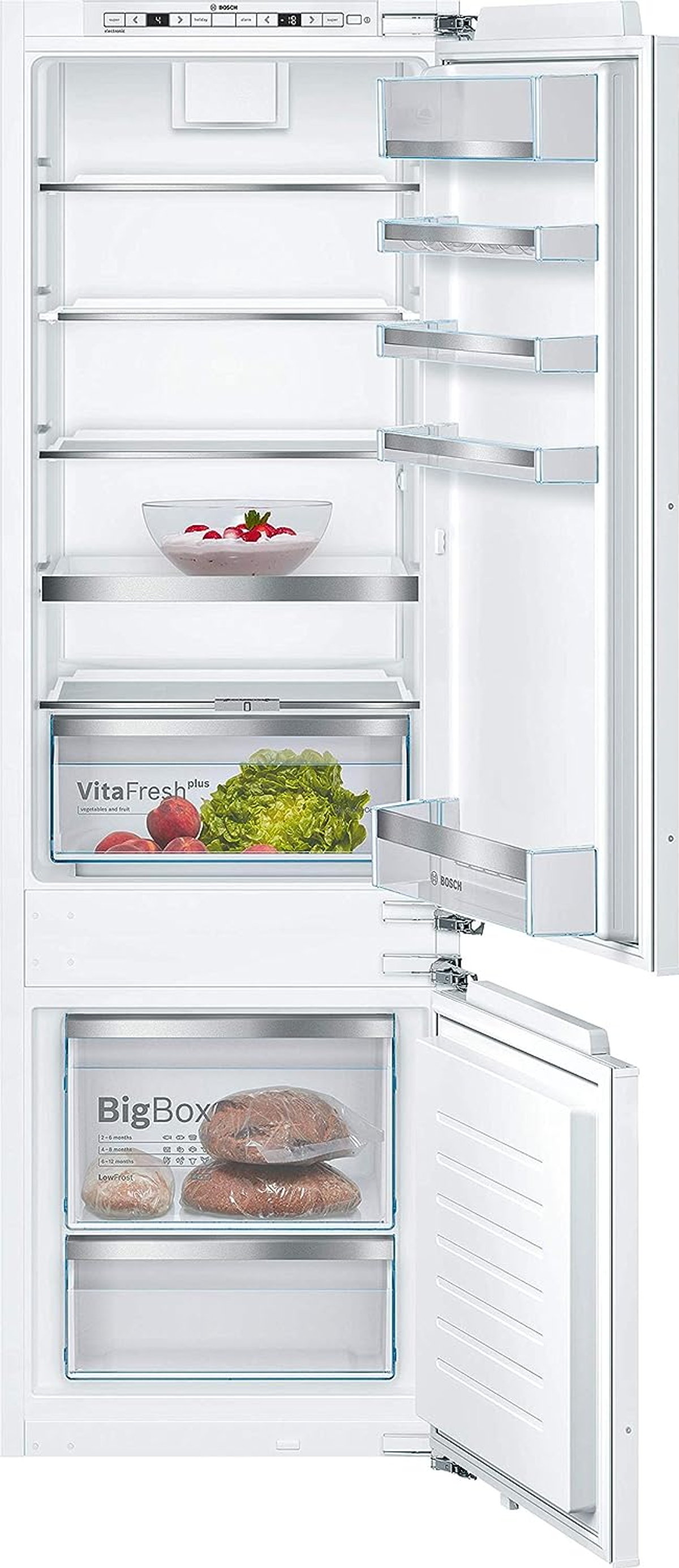 BOSCH KIS 87 AD D0 Serie 6 Kühlgefrierkombination (D, 165 kWh, 1772 mm hoch, Weiß)
