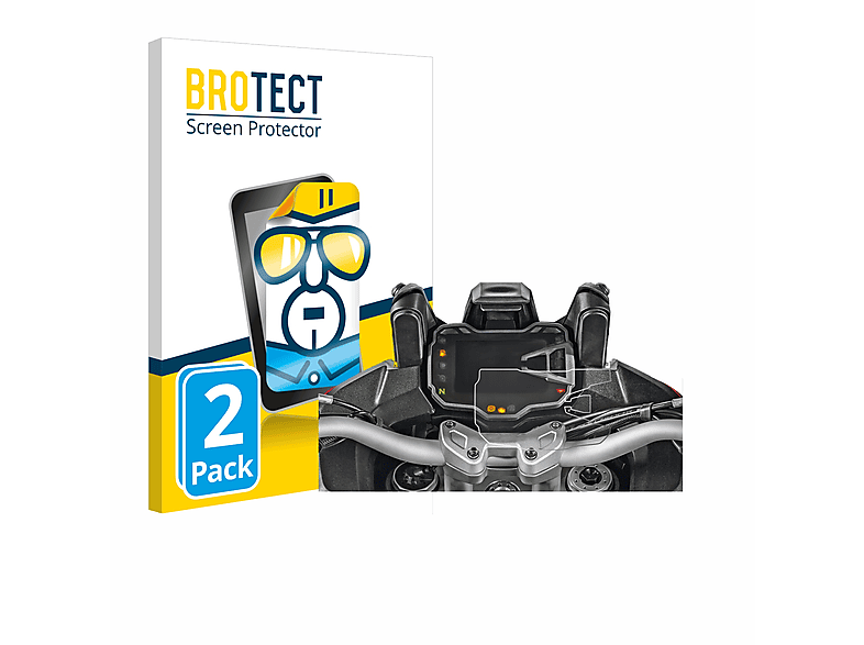 BROTECT 2x klare Schutzfolie(für Ducati Multistrada 1200S 2015 Tachoanzeige)
