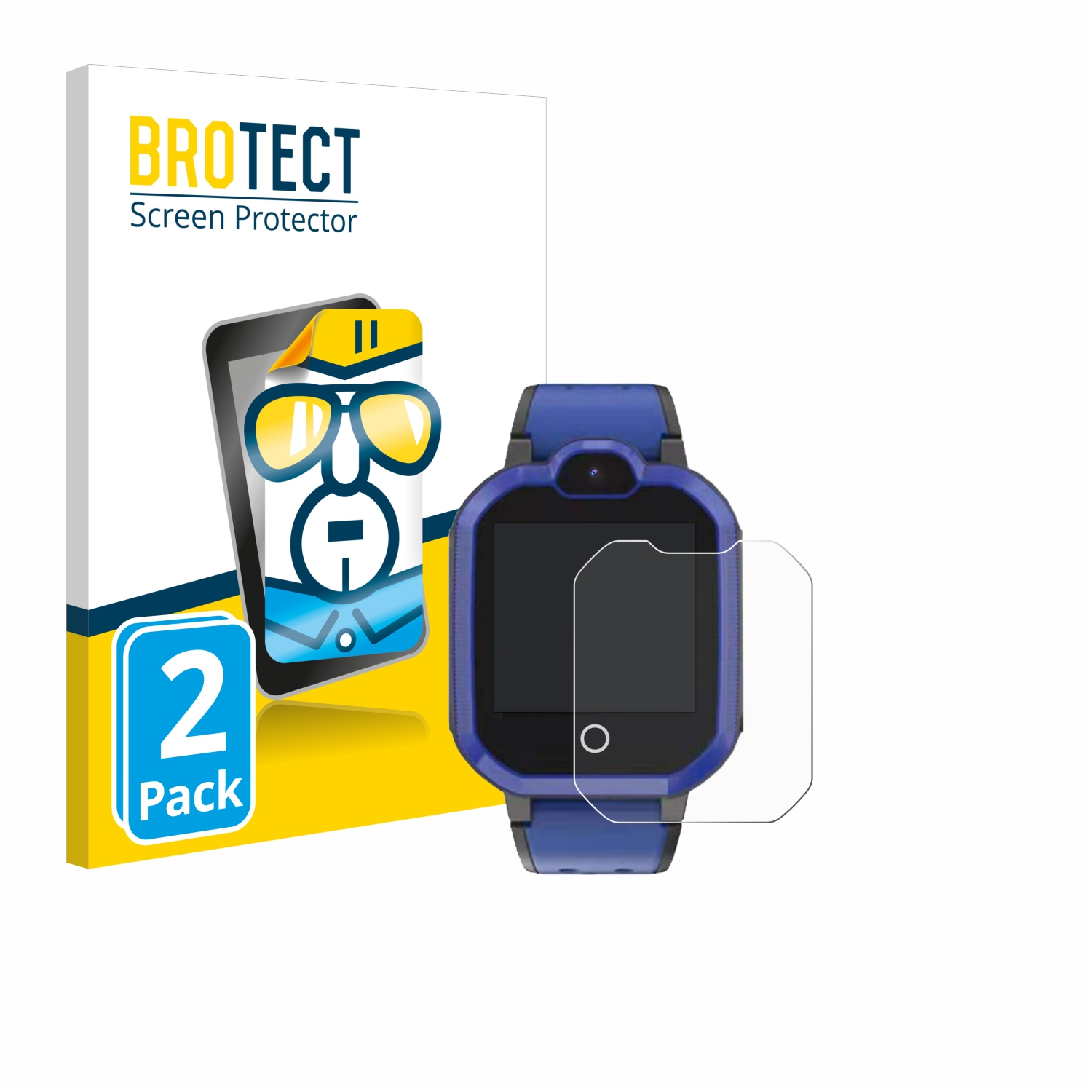 BROTECT 2x klare Schutzfolie(für Pthtechus PTH GPS) 4G