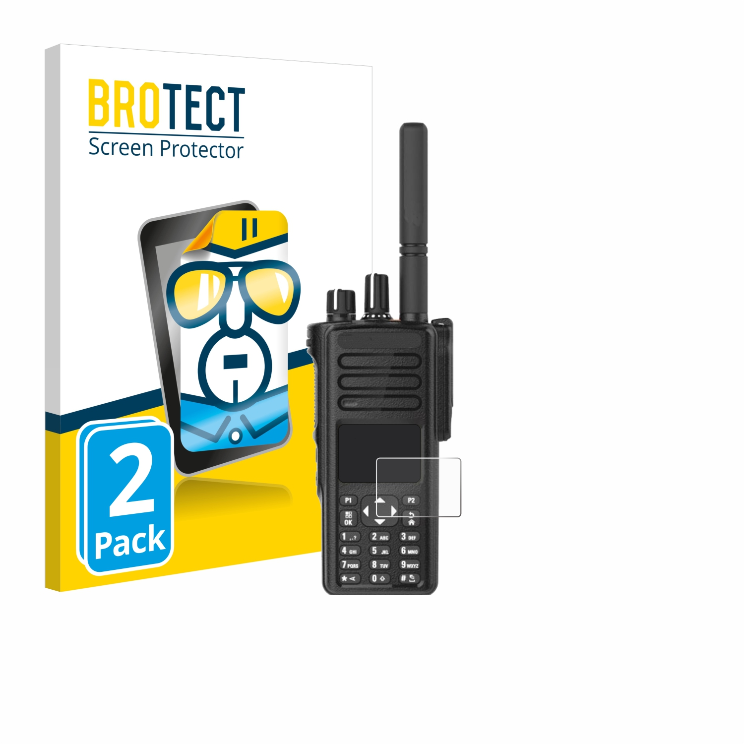 klare BROTECT DP4801e) Schutzfolie(für Motorola 2x