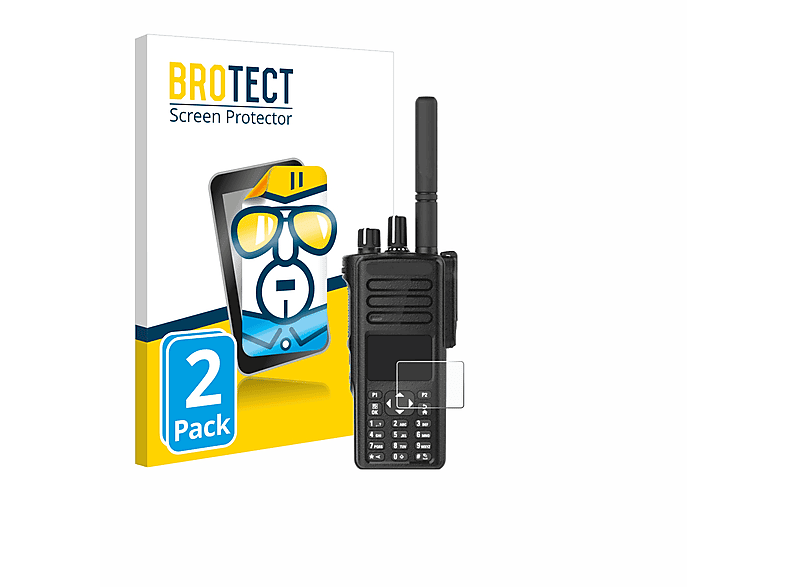 BROTECT 2x klare Schutzfolie(für Motorola DP4801e)