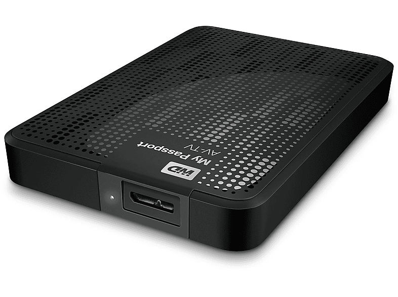 WD WDBHDK0010BBK 1TB MY PASSPORT AV-TV EMEA, 1 TB HDD, 2,5 Zoll, extern, Schwarz