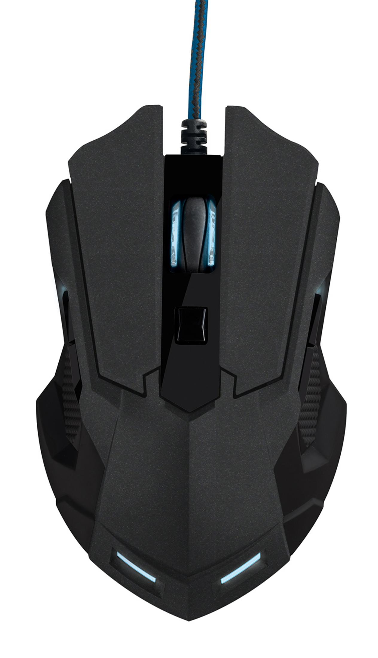 MSE TRUST LASER Schwarz Gaming Maus, 20324 GXT158 GAMING