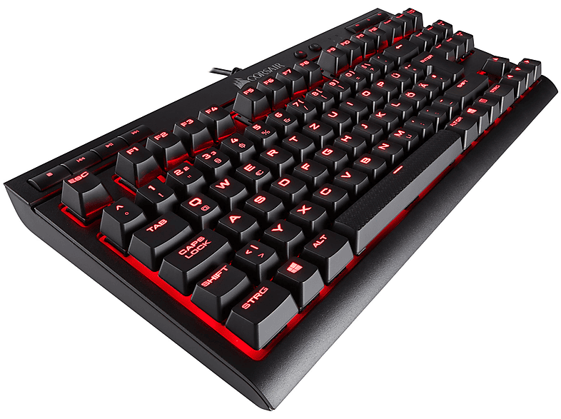 CORSAIR CH9115020DE K63 CHERRY MX RED KOMPAKT, Gaming Tastatur