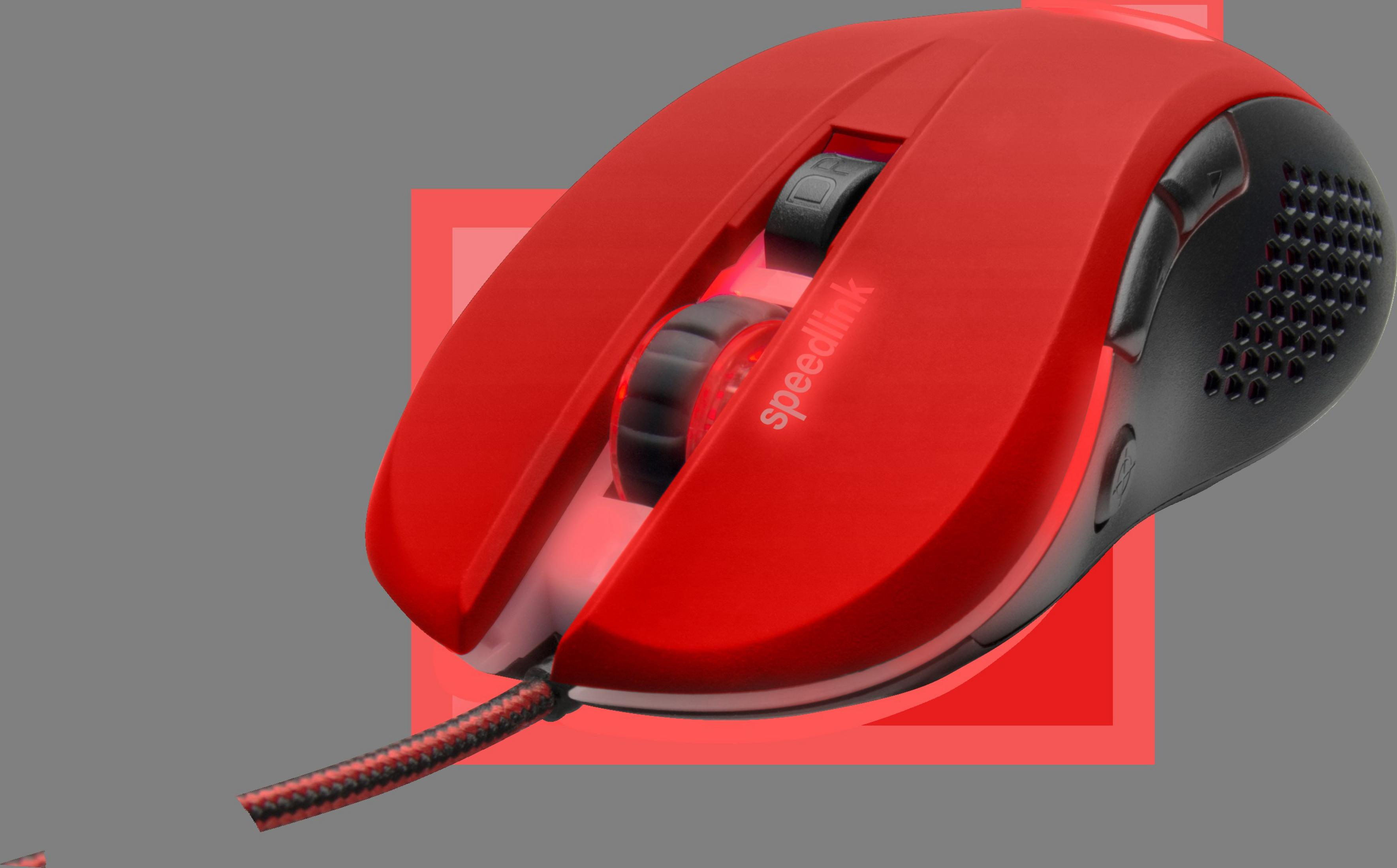 SPEEDLINK SL-680008-BKRD TORN BLACK-RED Maus, Gaming Schwarz/Rot