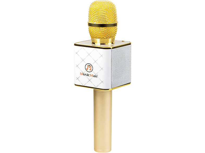 31 4685 Mikrofon BT-X Weiß/Gold TECHNAXX GOLD-WEISS
