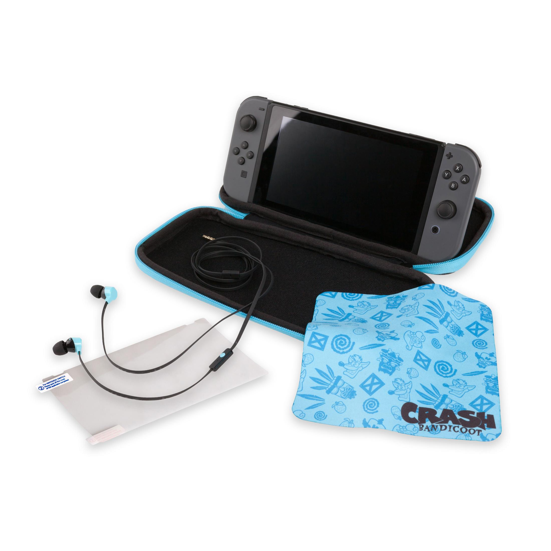 A KIT Nintendo Tasche, CRASH Switch PA1506937-01 Schwarz/Blau POWER TRAVEL BANDICOOT