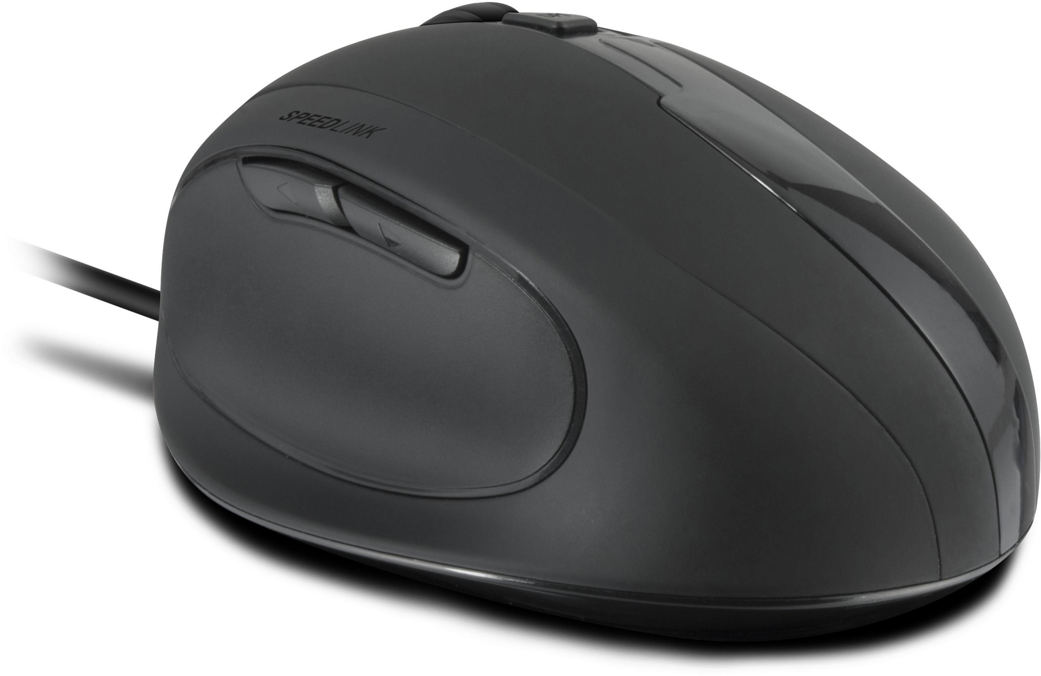 Schwarz Maus, OBSIDIA MOUSE, SPEEDLINK SL-610001-BK BLACK ERGO.