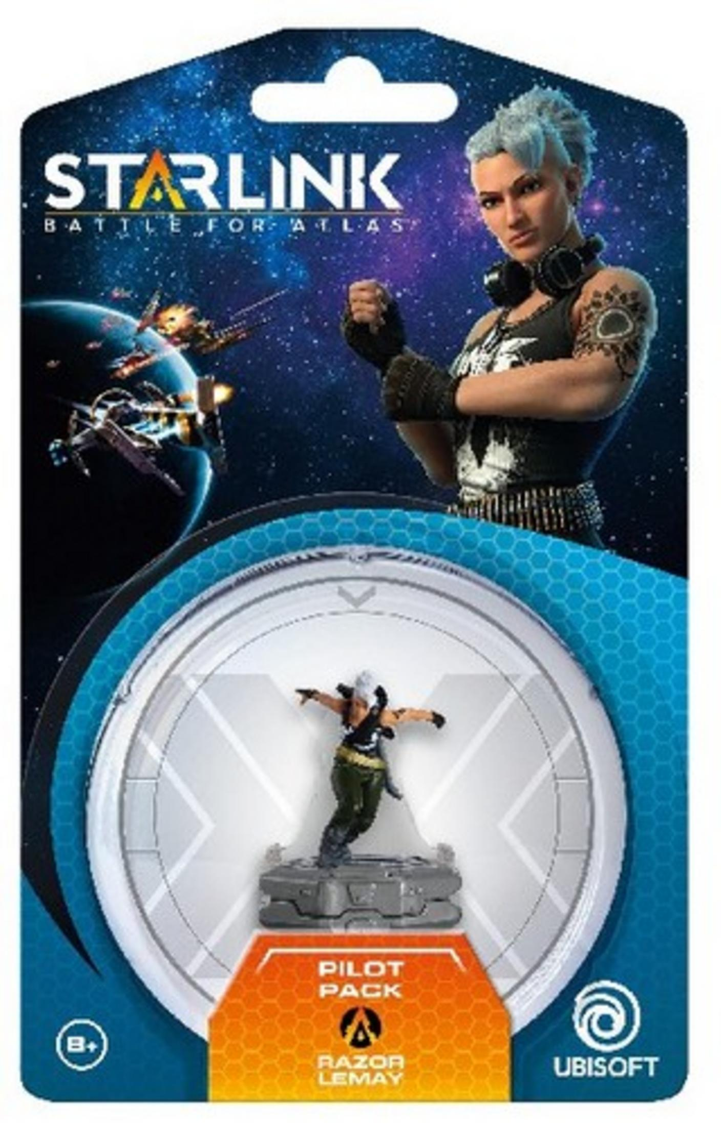 Spielbox mit weiblicher Charakterfigur. Das Spiel ist Starlink: Battle for Atlas.