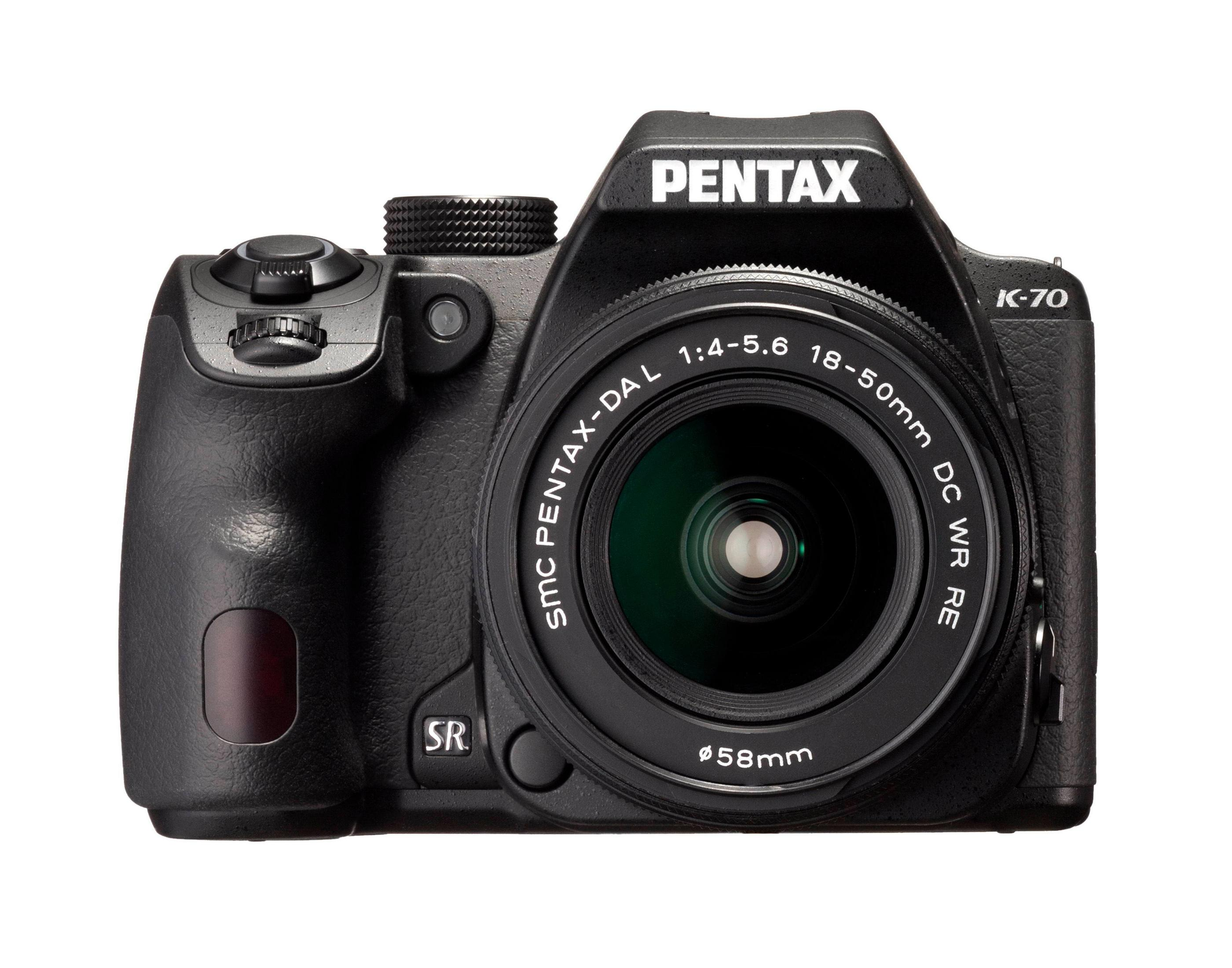 PENTAX K 70 DAL18-50RE KIT 24,24 (WR), mm BLACK Megapixel, WLAN, 18-55 EU Schwarz + Spiegelreflexkamera, Objektiv