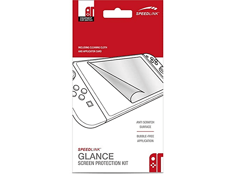 SPEEDLINK SL-330500 Nintendo Switch Schutzfolie, PROTECTION KIT Transparent GLANCE SCREEN