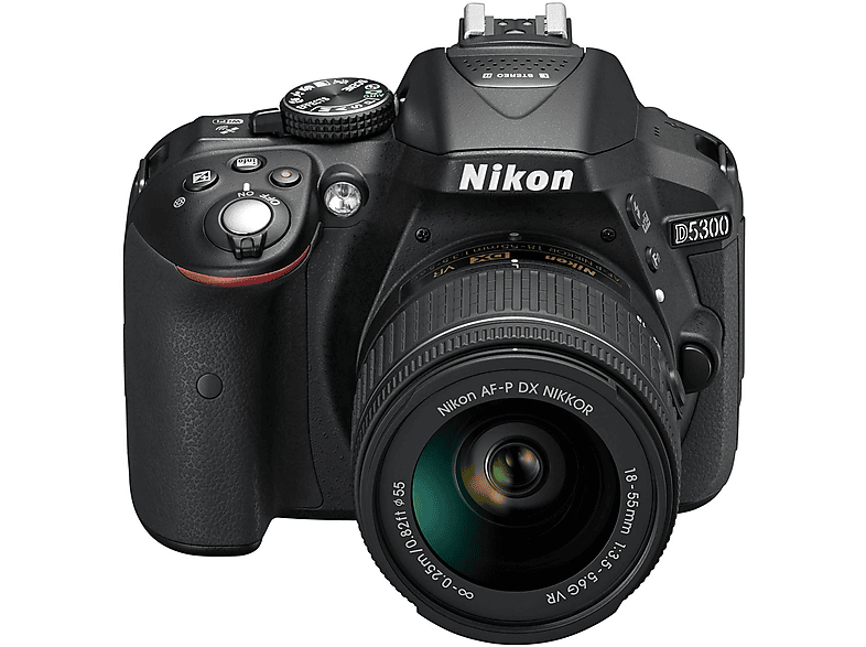 NIKON D 5300+18-55 AF-P VR SCHW-VBA370K007 Spiegelreflexkamera, 24