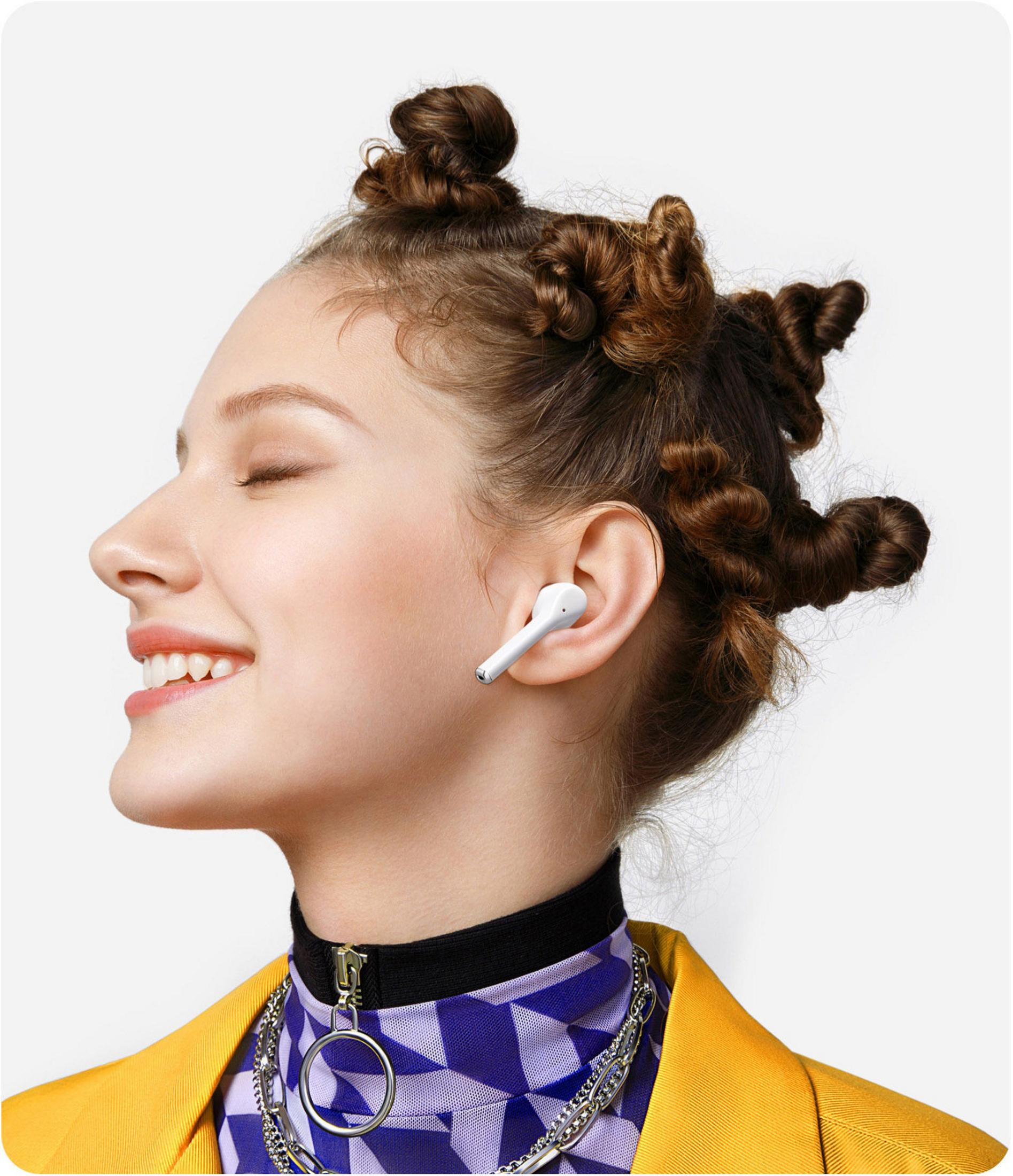 Keramikweiß 3I Kopfhörer CERAMIC Bluetooth In-ear HUAWEI WHITE, FREEBUDS