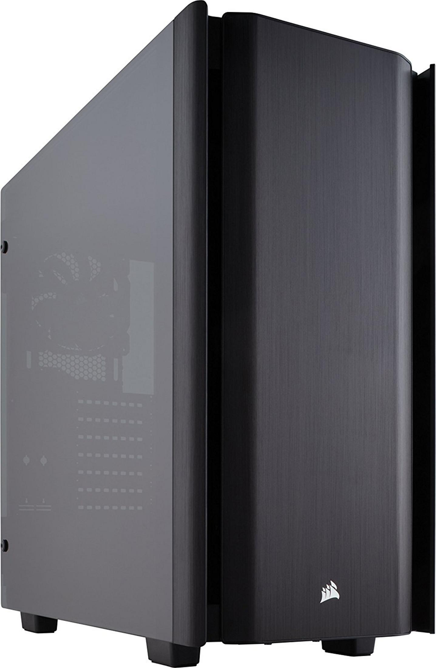 PC-Gehäuse, 500D Schwarz TEMPERED CORSAIR GLASS&ALU CC-9011116-WW OBSIDIAN