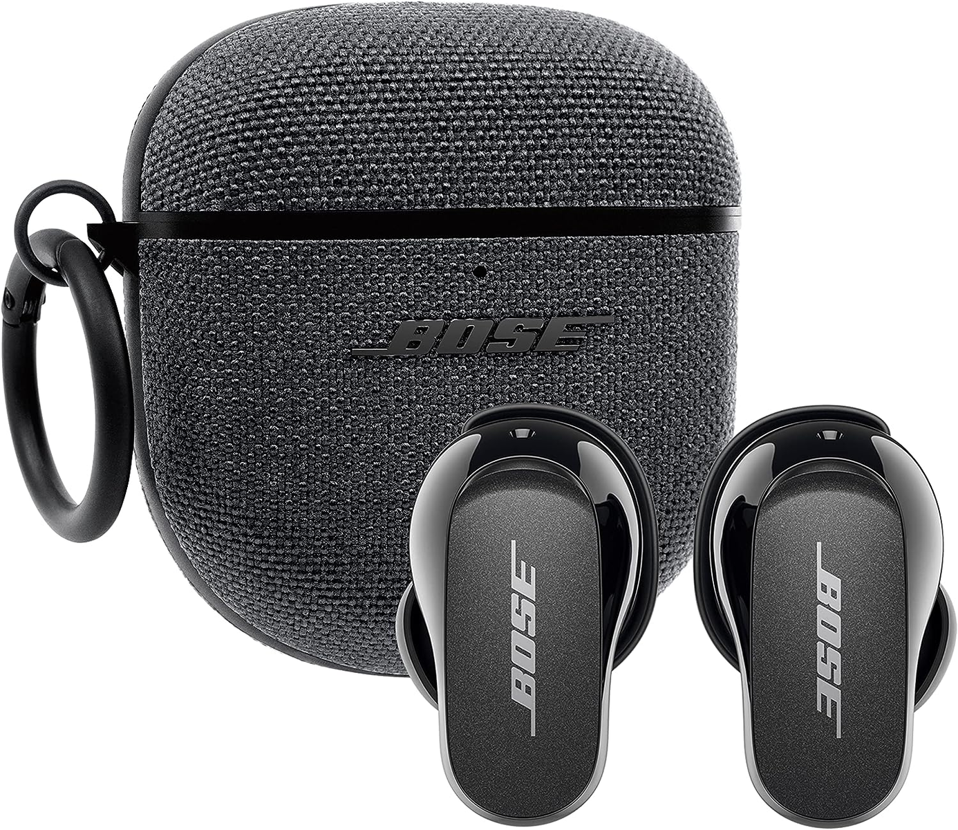 BOSE QUIETCOMFORT EARBUDS II FABRIC BUNDLE BLACK, In-ear Kopfhörer  