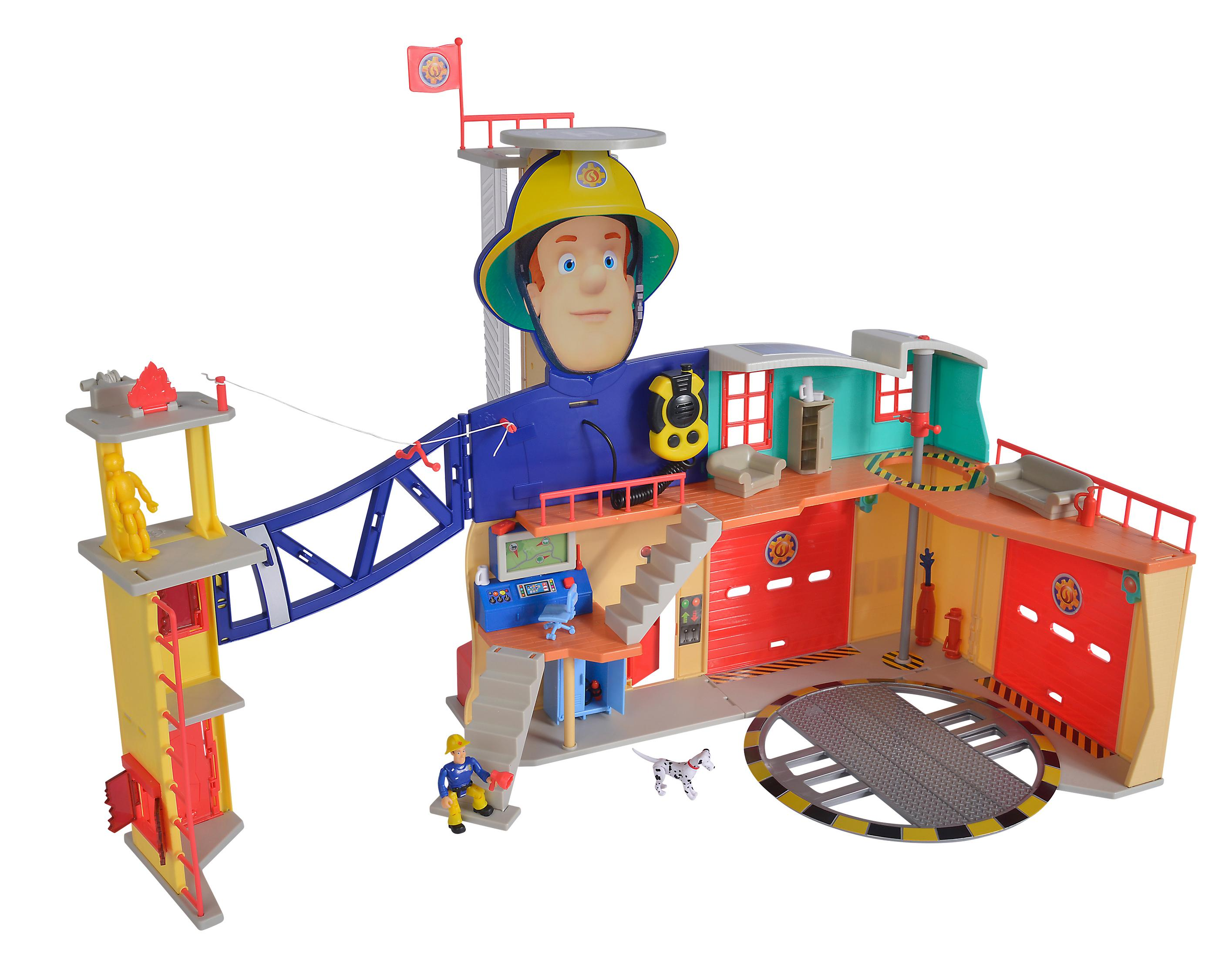 SIMBA 109251059 SAM MEGA-FEUERWEHRSTATION XXL Mehrfarbig Spielset