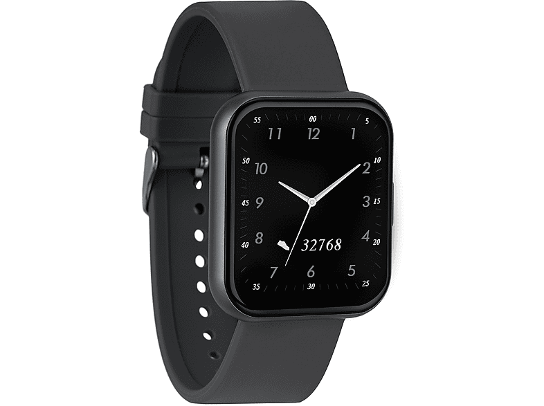 XCOAST IVE 2 - ANTHRAZIT Smartwatch galvanisiertes Metall Silikon, 20.8 cm, ANTHRAZIT