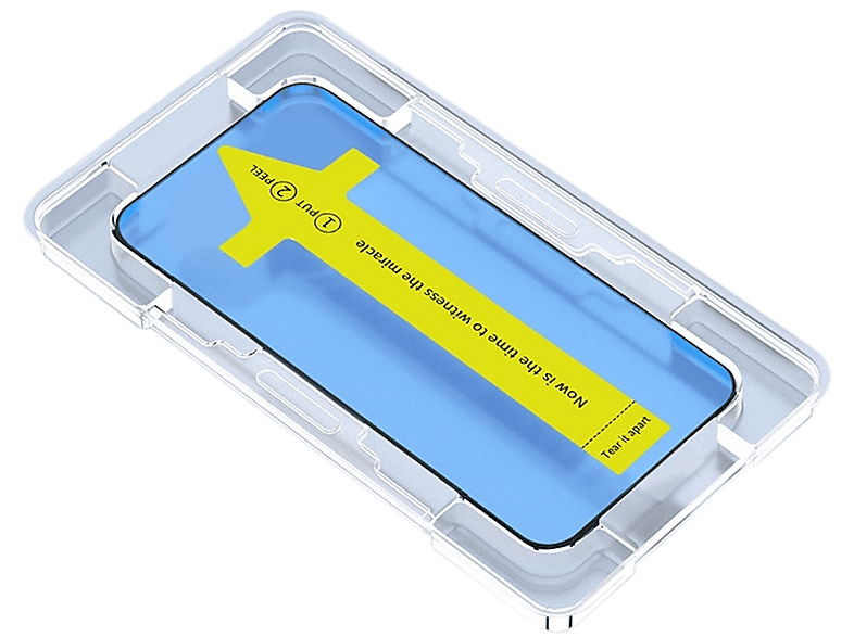 WIGENTO Staubdichte Antistatische Hart Glas Schutz Folie Schutzglas(für Apple iPhone 14 Pro / 15)