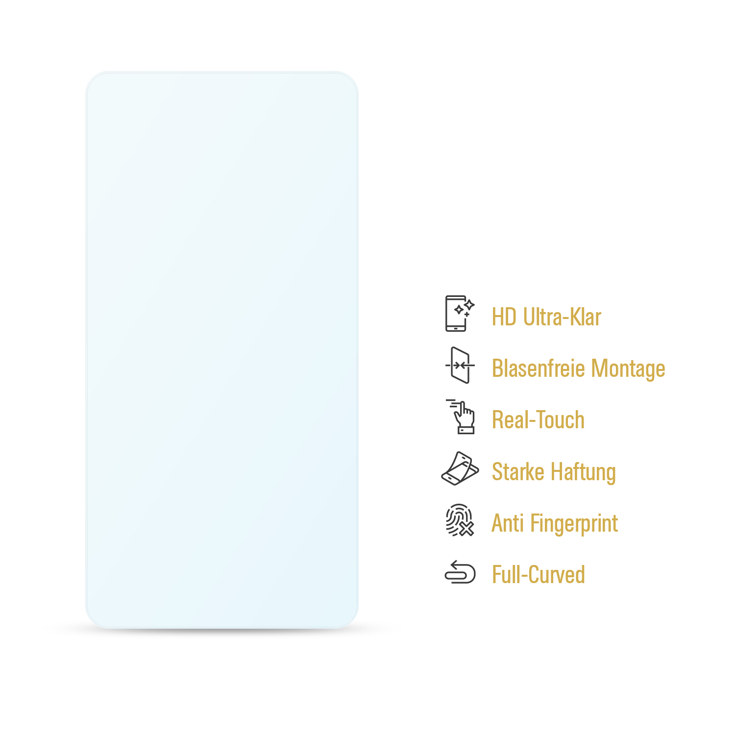 COVER FULL Apple Mini PROTECTORKING iPad 3D PERMIUM KLAR 2) Displayschutzfolie(für 4x FLEXIBLE