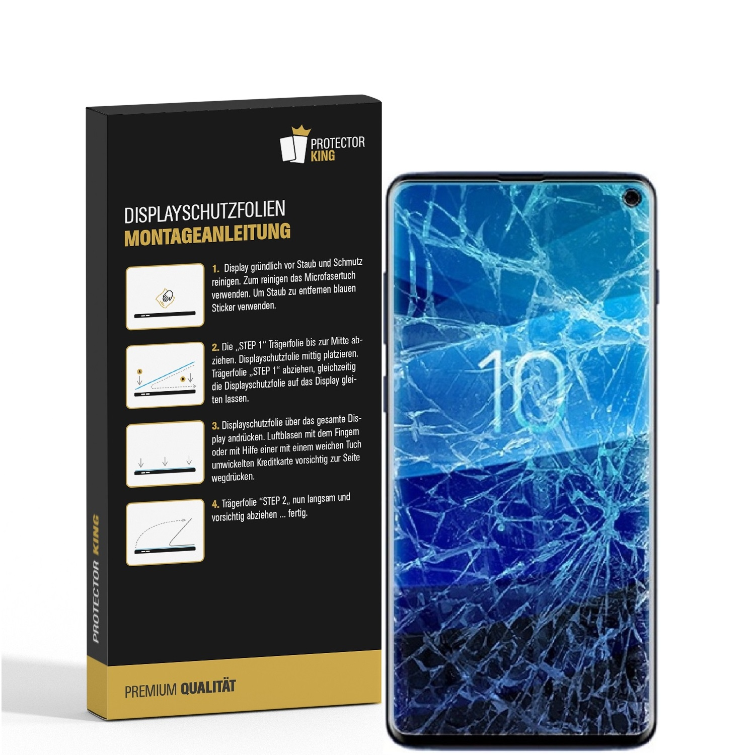 PROTECTORKING 2x MATT Galaxy Samsung S10e) Flexibles Nano-Glas Displayschutzfolie(für ENTSPIEGELT