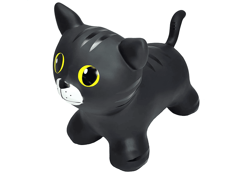 NOON Jumpy Hüpftier Katze, schwarz Spielset mehrfarbig