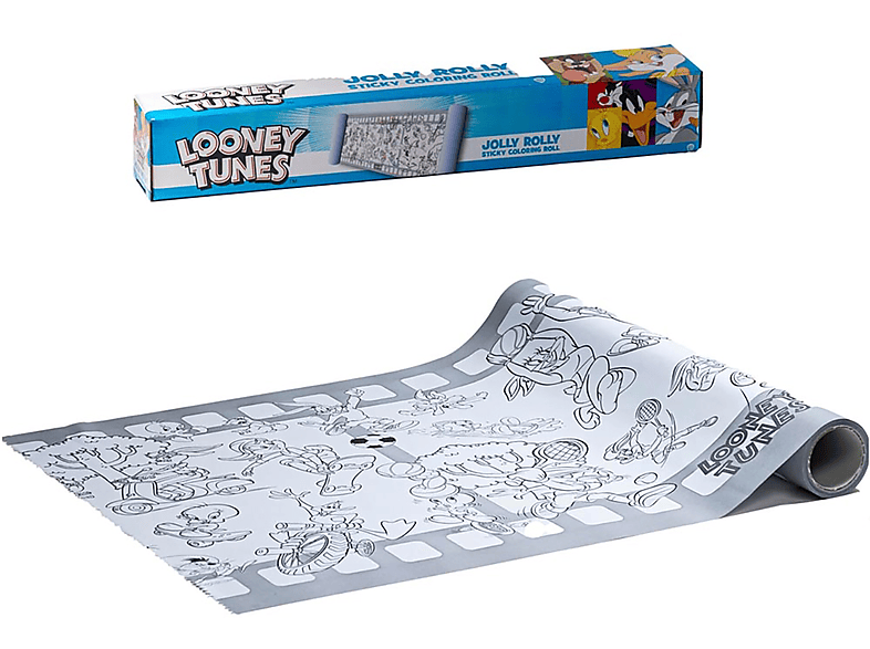 Tunes Looney NOON Spielset Rolle auf Ausmal 4 x cm mehrfarbig Sticker (30 m),