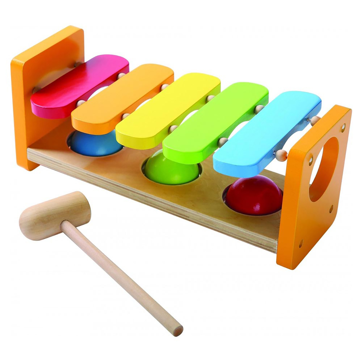 NOON Holz Xylophon, Holzspielzeug mehrfarbig Spielset