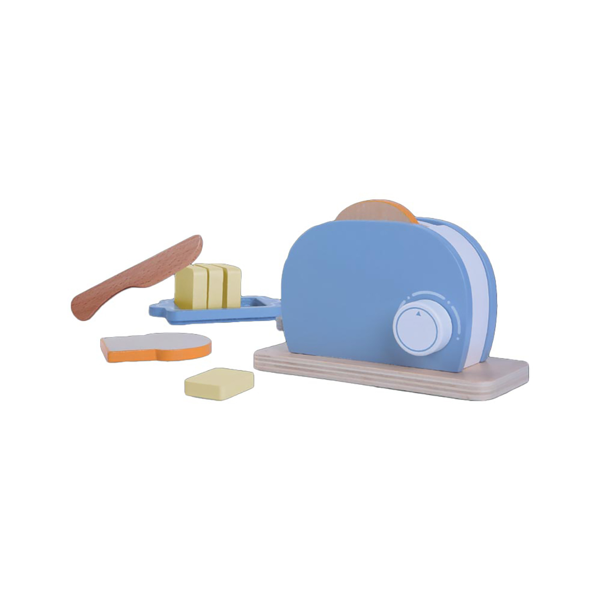 Set, mehrfarbig Spielset Toaster NOON Holzspielzeug