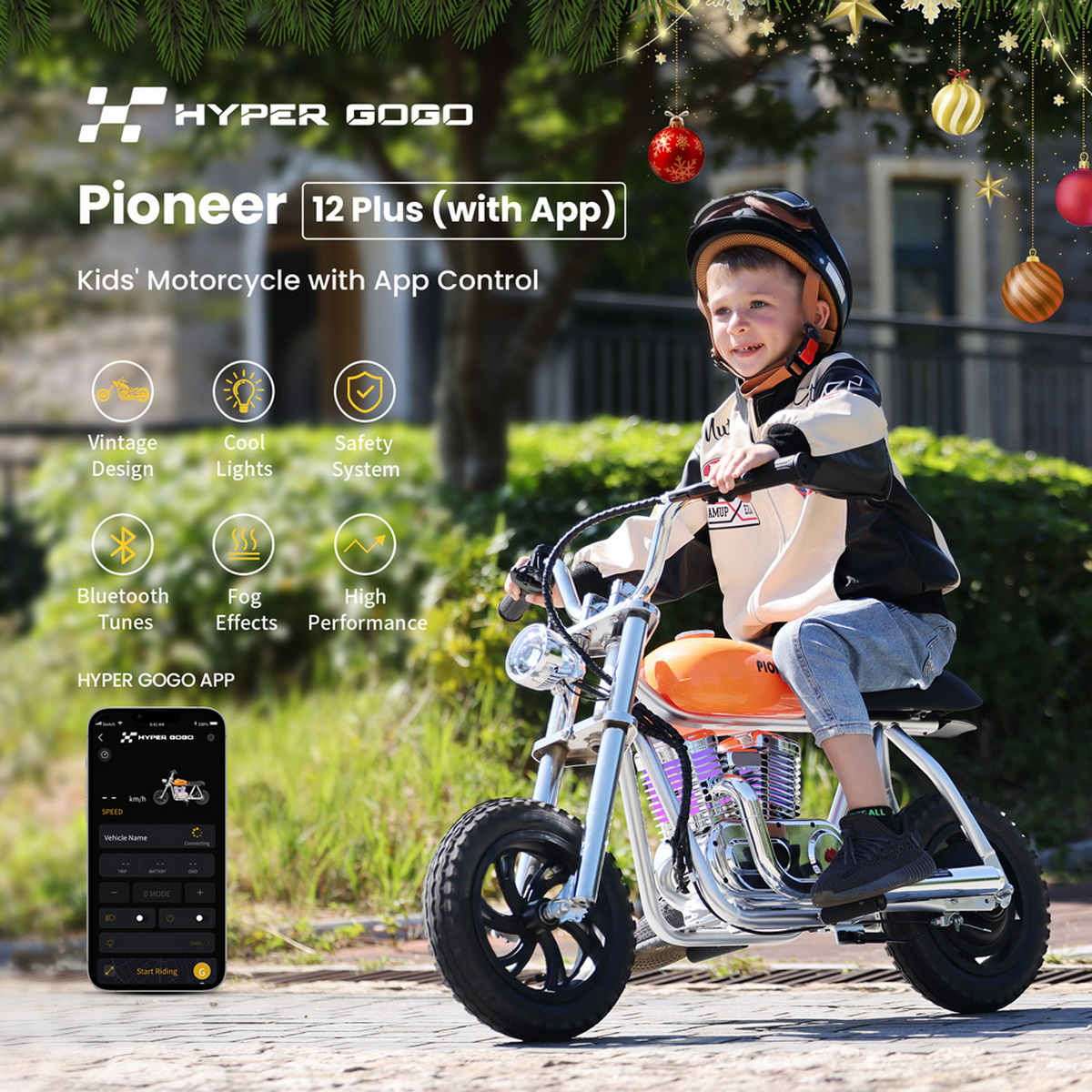 HYPER GOGO Pioneer 12 Elektrofahrzeug Kinder Plus APP
