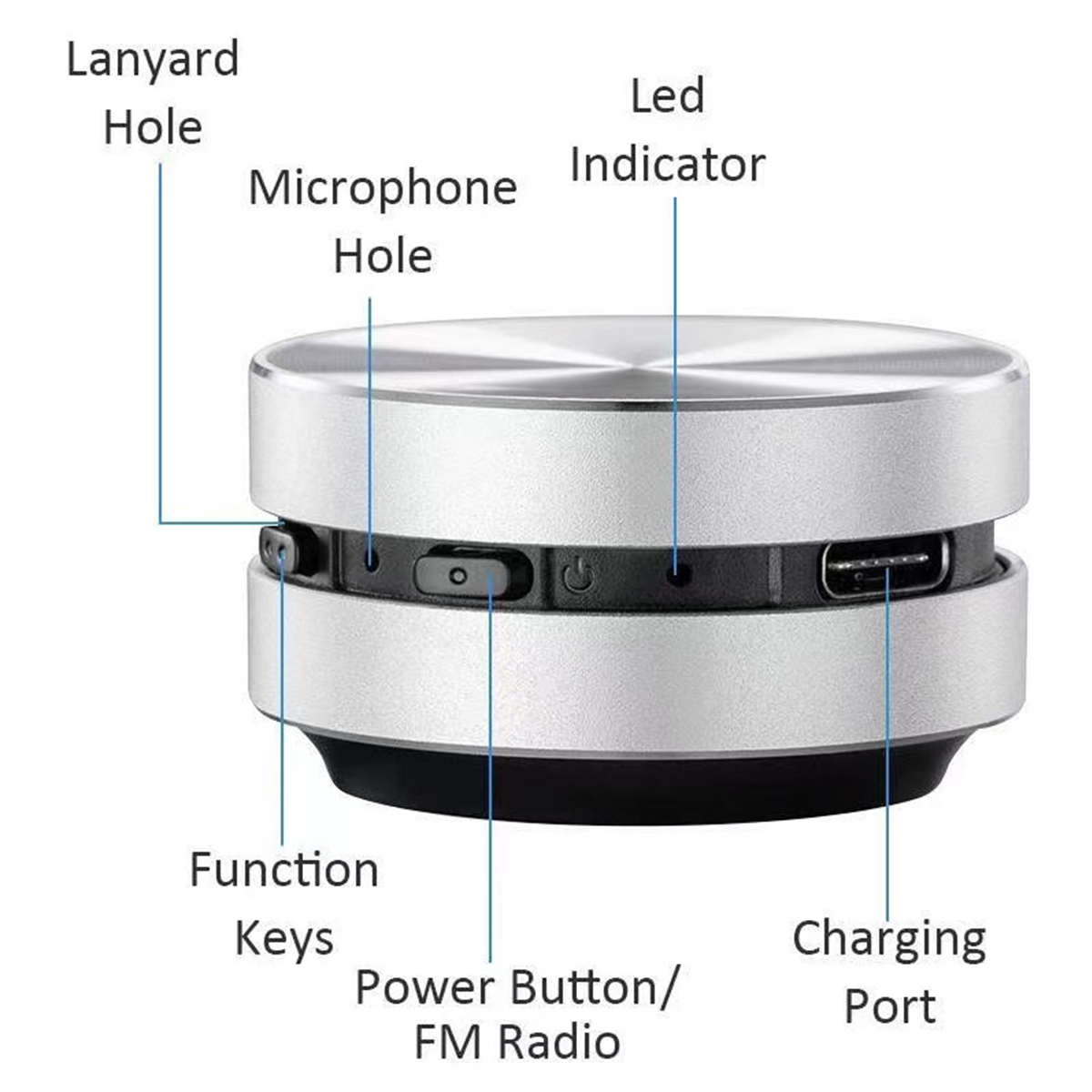 Schwarz Mikrofon omnidirektionalem Drahtloser 5.0-Knochenschall-Lautsprecher BRIGHTAKE Lautsprecher, Bluetooth mit