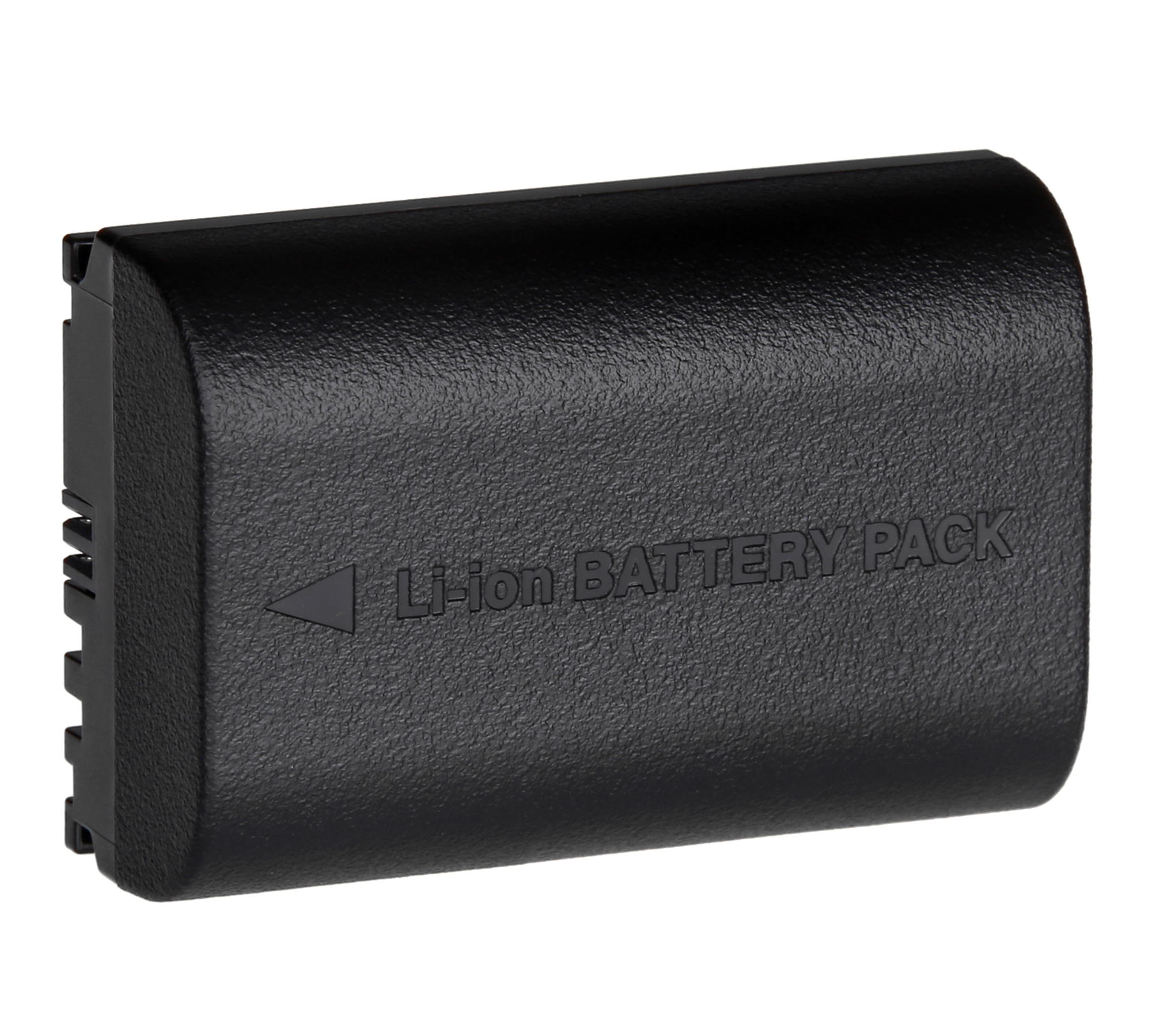 Ein schwarzer Li-Ionen-Akku mit dem Text 'Li-ion BATTERY PACK' auf der Vorderseite.