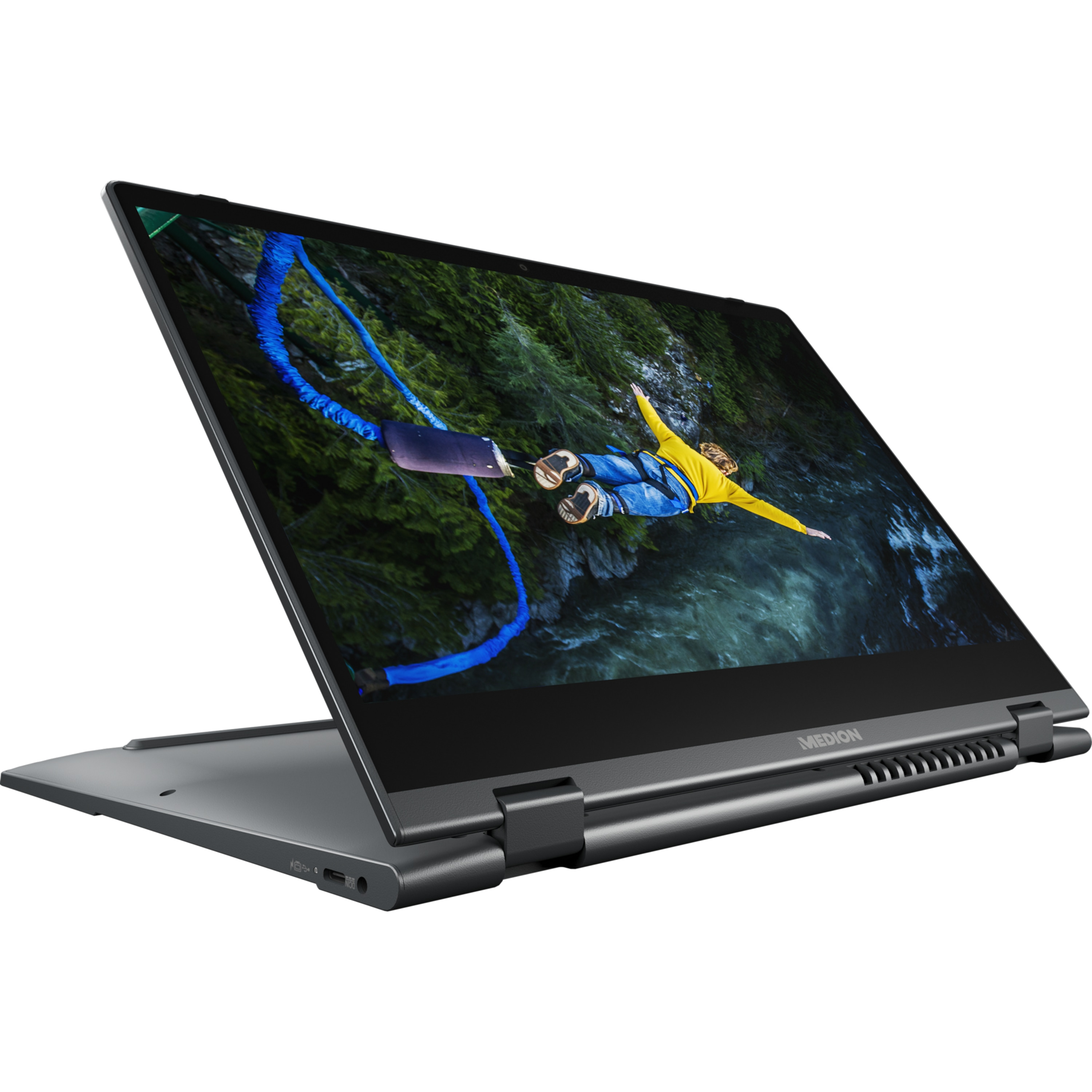 Intel® Notebook 512 Convertible 14 Display, 8 RAM, GB E14413 i3 GB Prozessor, mit Core™ blau MEDION Touchscreen, Touch Display Zoll SSD,