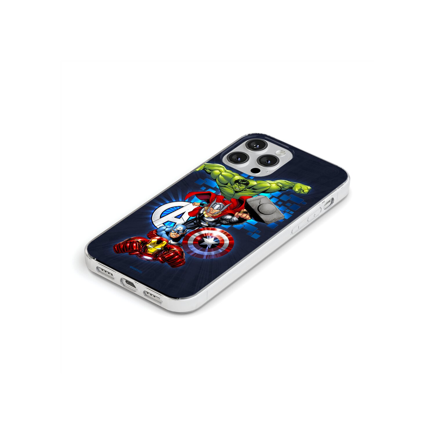AVENGERS Marvel iPhone Backcover, 001 Full Marineblau Apple, 14, Print, Avengers