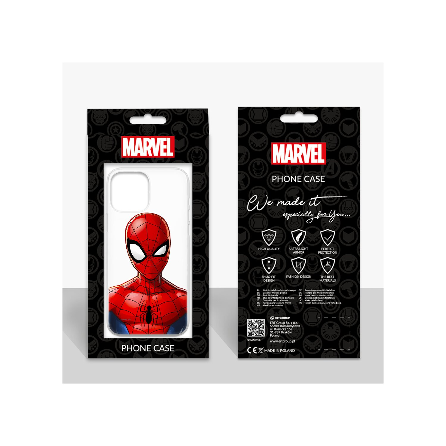 Man Spider MARVEL Galaxy 012 5G, Transparent Samsung, Teildruck, A32 Backcover,