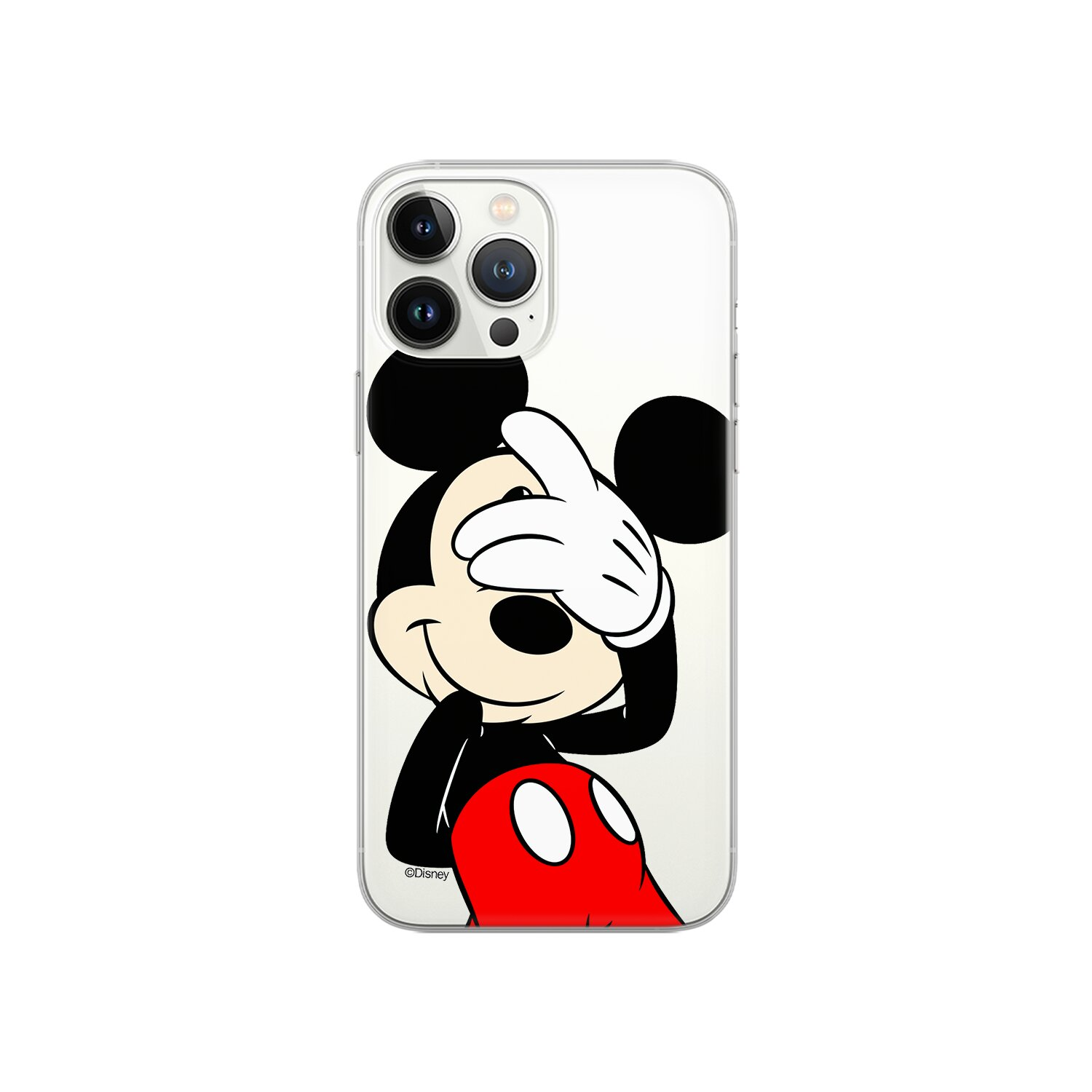 DISNEY Mickey Backcover, Print, Apple, Partial 15, iPhone 003 Transparent
