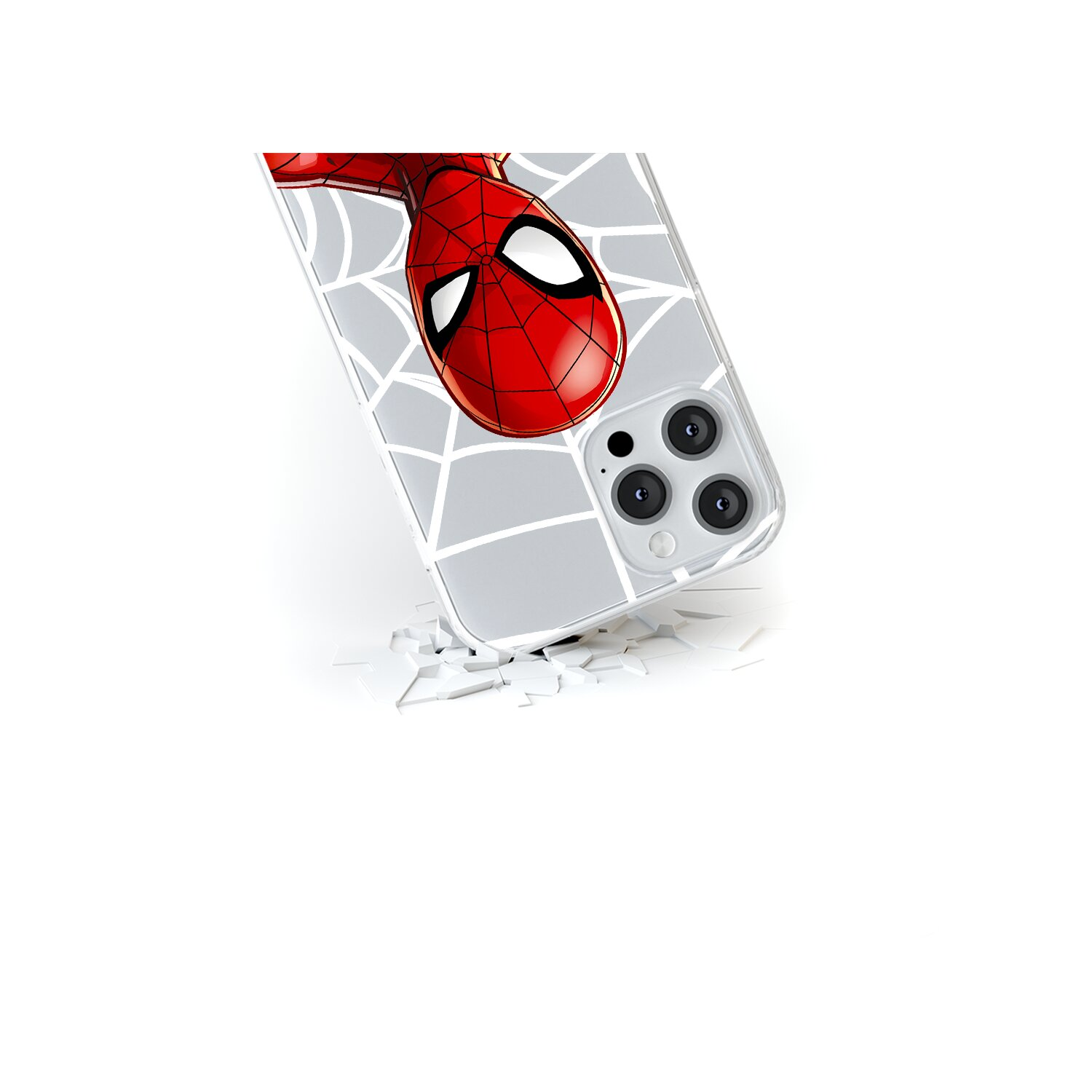 MARVEL Spider Man 012 Transparent Teildruck, Samsung, S23, Galaxy Backcover