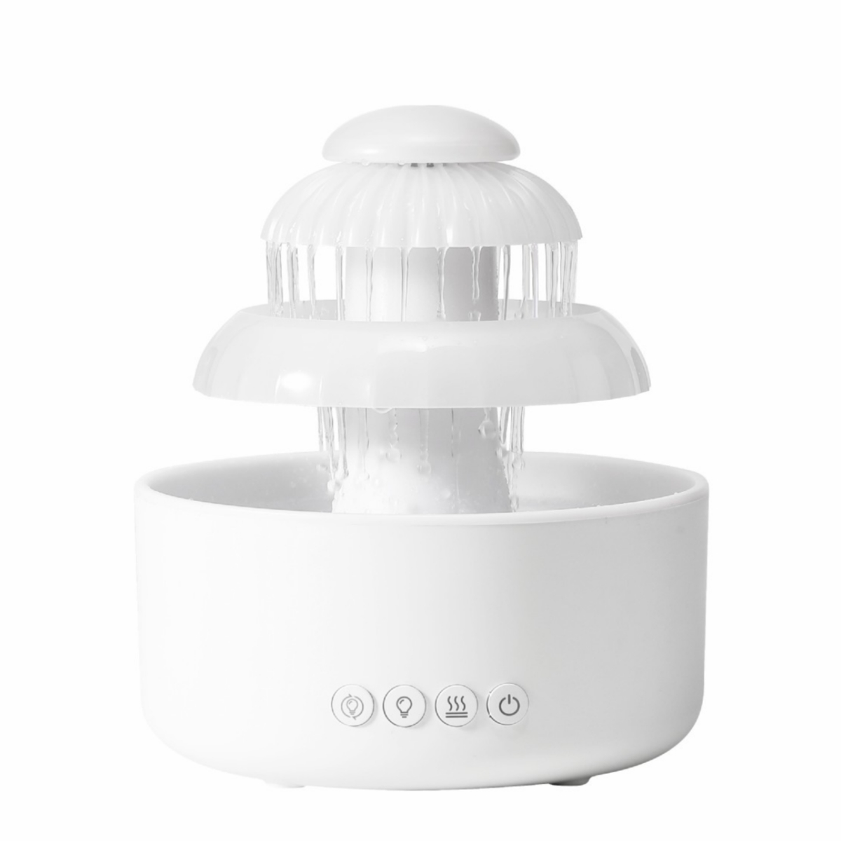 (Raumgröße: Buntes SYNTEK Weiß Wassertropfen, 30 Luftbefeuchter m²) USB, LED-Atmosphärenlicht Aromatherapie-Spray, Luftbefeuchter