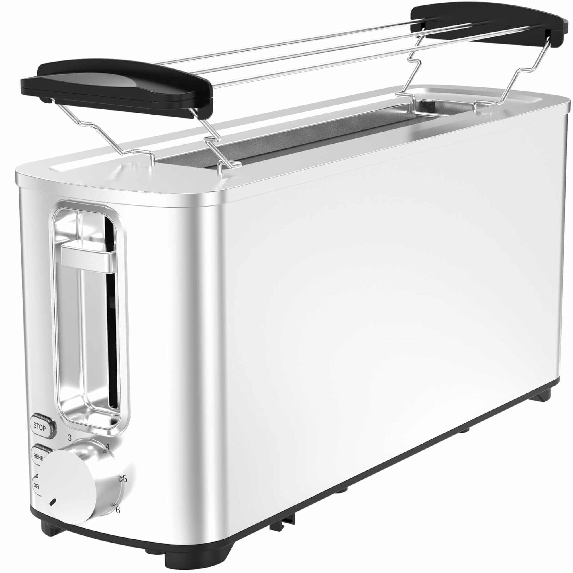 TURBOTRONIC BY Watt, 1) Z-LINE Silver Toaster Schlitze: TT-BF14 (1050