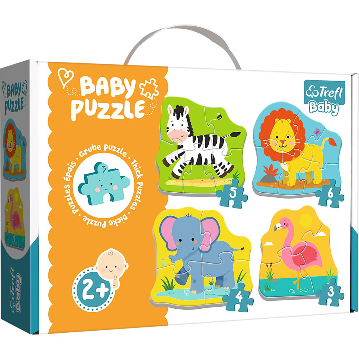 TREFL Baby Puzzle Safari-Tiere Puzzle