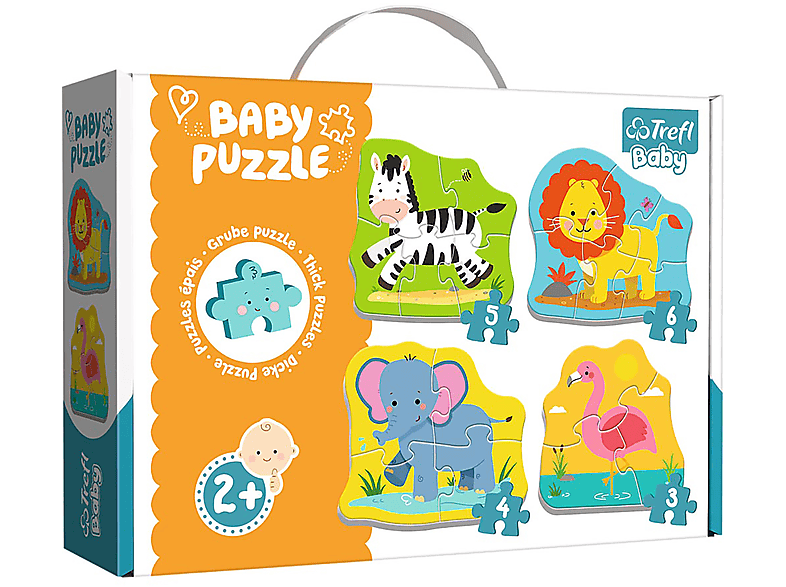 TREFL Baby Puzzle Puzzle Safari-Tiere