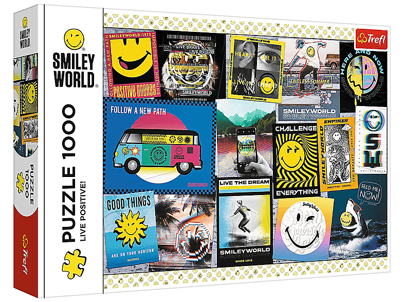 Live Positive! TREFL Puzzle Smiley - World