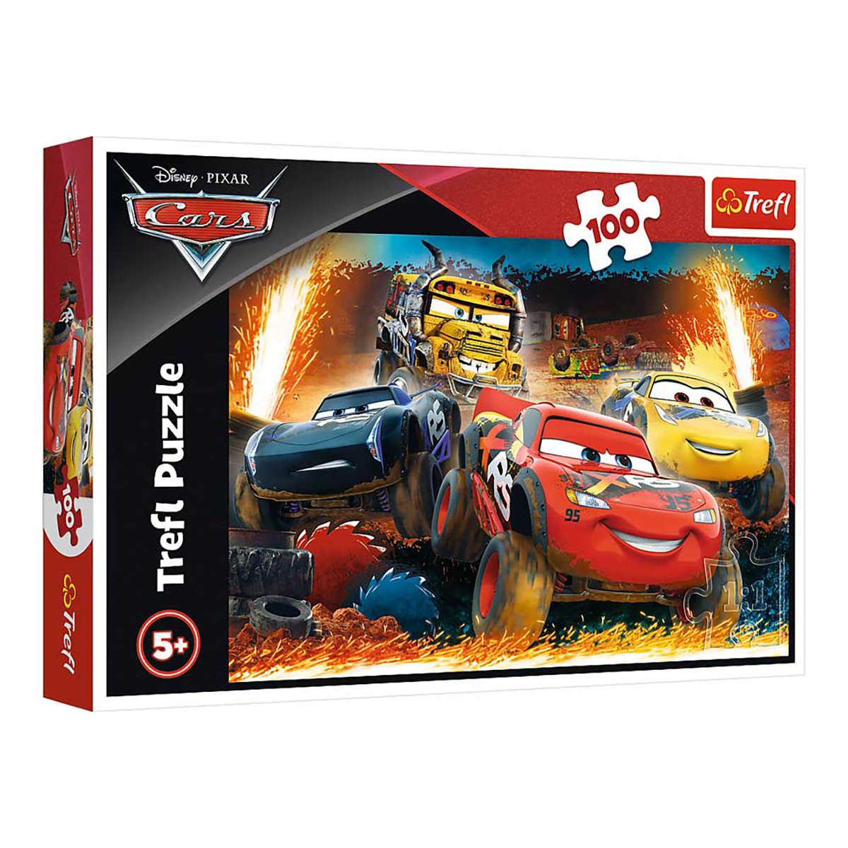16358 Disney Cars Teile Puzzle 3 - TREFL 100 Puzzle -